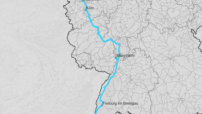Streckenkarte Korridor Rhine-Alpine (Copyright: DB InfraGO AG)