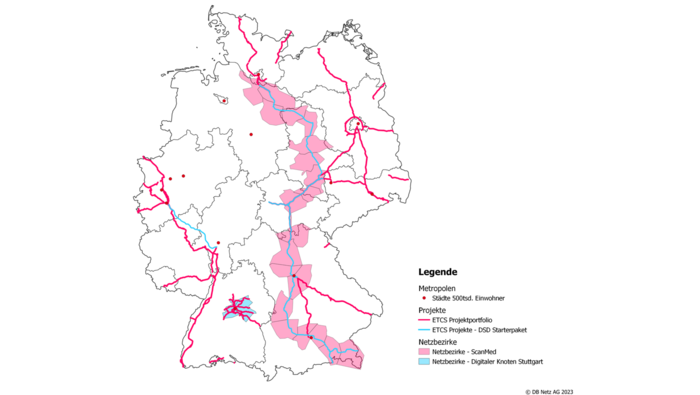 ETCS-Projektportfolio der Digitalen Schiene Deutschland (Copyright: DB InfraGO AG)